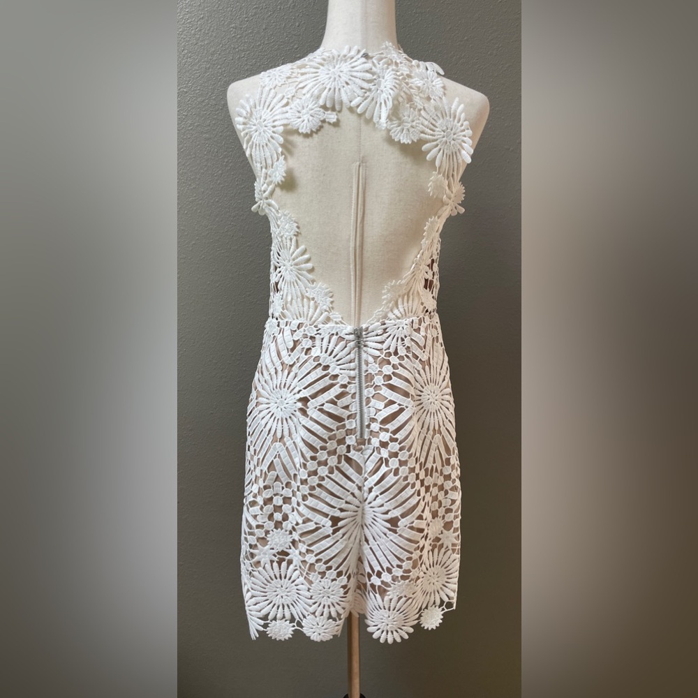 White Lace Presley Mini Dress Size Large NWT - Picture 3 of 9